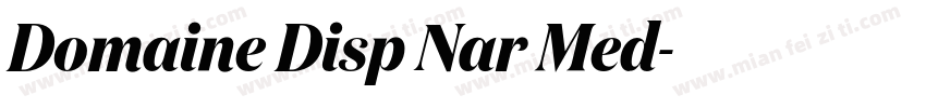 Domaine Disp Nar Med字体转换